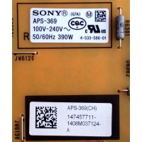 FUENTE DE PODER PARA TV SONY / NUMERO DE PARTE 147457711 / 1-474-577-11 / 1-893-297-11 / APS-369(CH) / 1-893-297-21 / APS-369 / PANEL SYV5535 / MODELOS XBR-49X850B / XBR-55X900B / XBR-55X850B / XBR-55X800B / KDL-55X830B